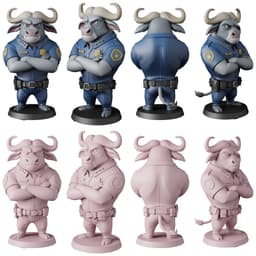 Zootropolis Characters STL Files | Kids Cartoon 3D Print Collection 3d model