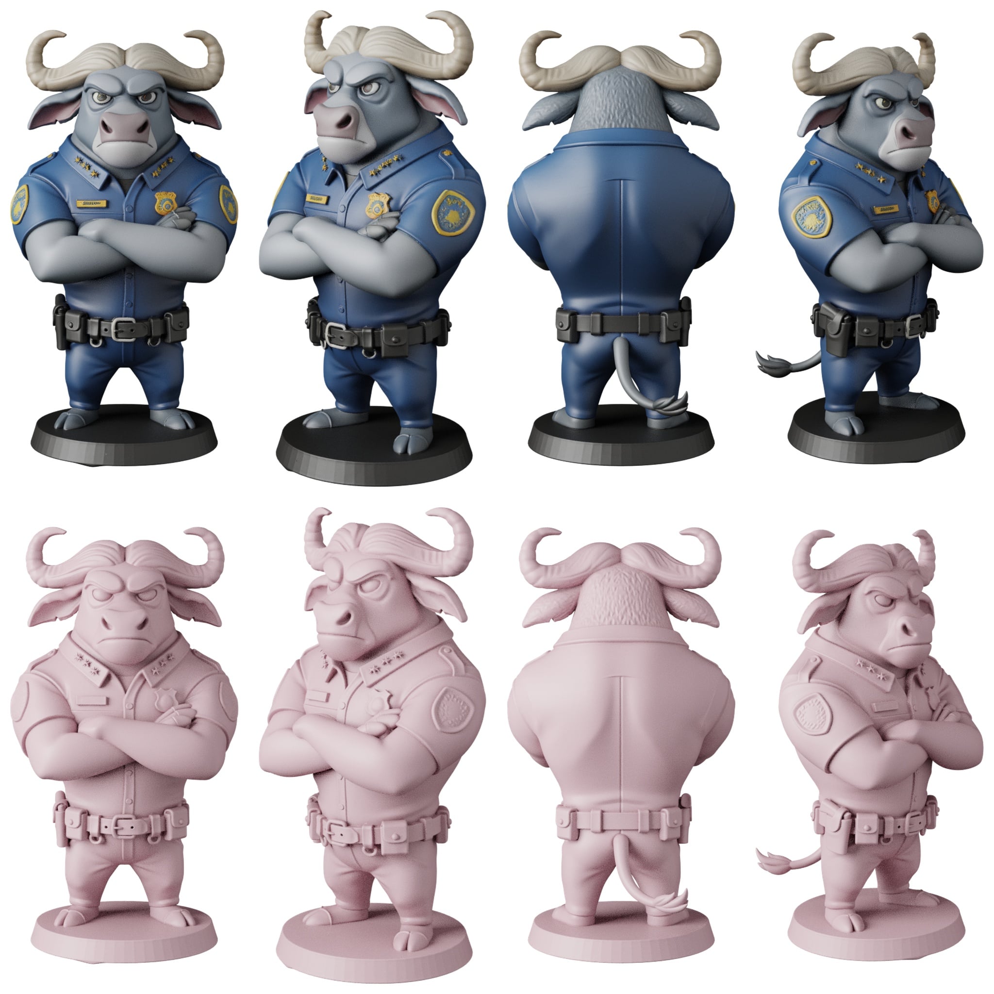 Zootropolis Characters STL Files | Kids Cartoon 3D Print Collection 3d model