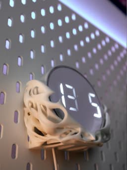 Clock_holder (for IKEA Skadis Pegboard) 3d model