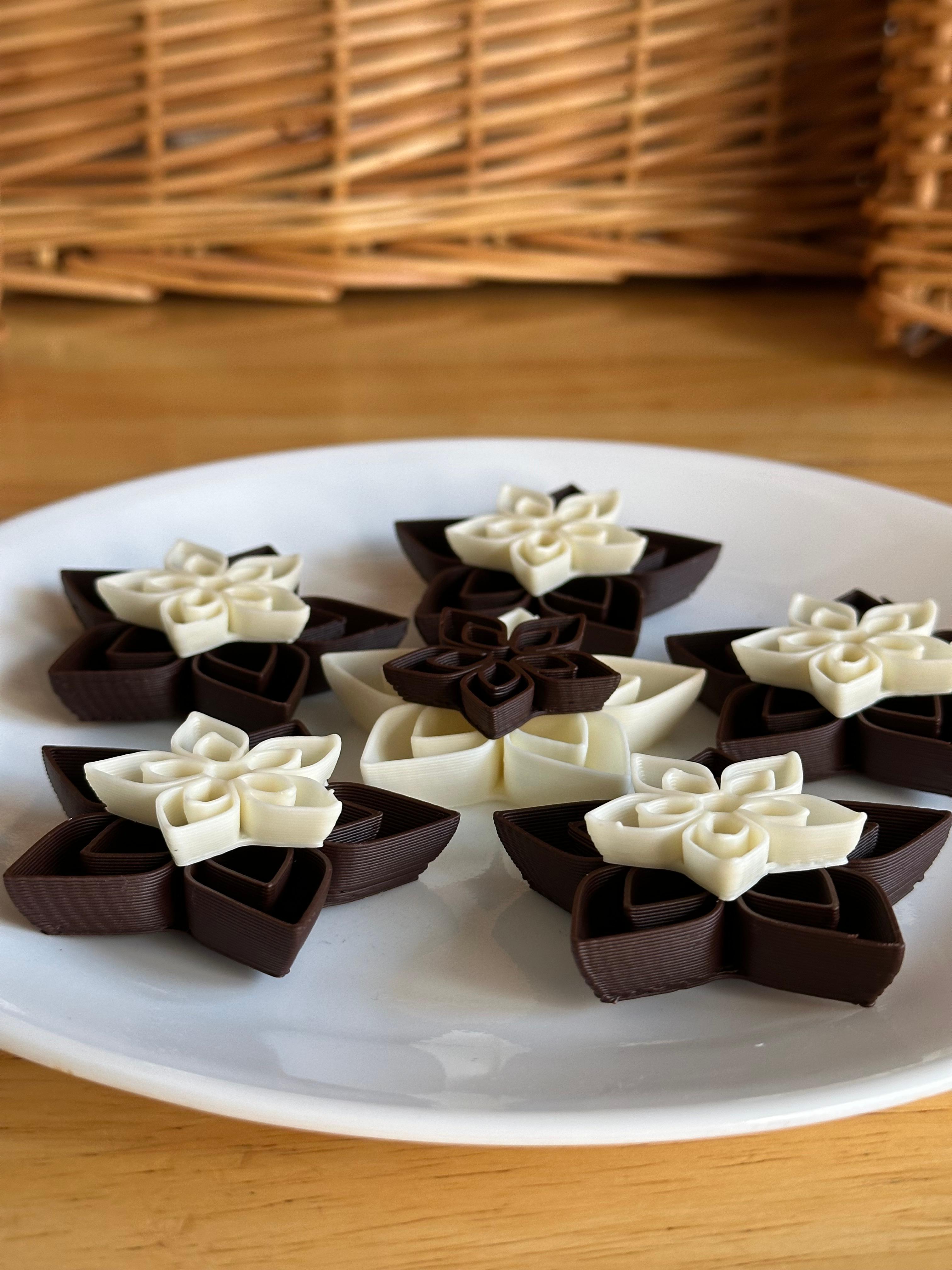 Chocolate Flowers 3d model