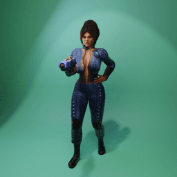 Female Wasteland Survivor Character 3d model