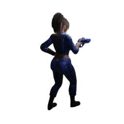 Female Wasteland Survivor Character 3d model