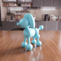 Balloon Puppy Dog Figure - Pop Art Decorative Figure 3d model