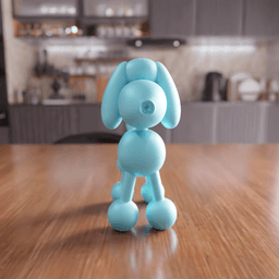 Balloon Puppy Dog Figure - Pop Art Decorative Figure 3d model