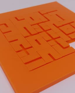Slider Maze puzzle nr 10. 3d model