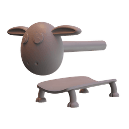 Toilet Paper Sheep 3d model