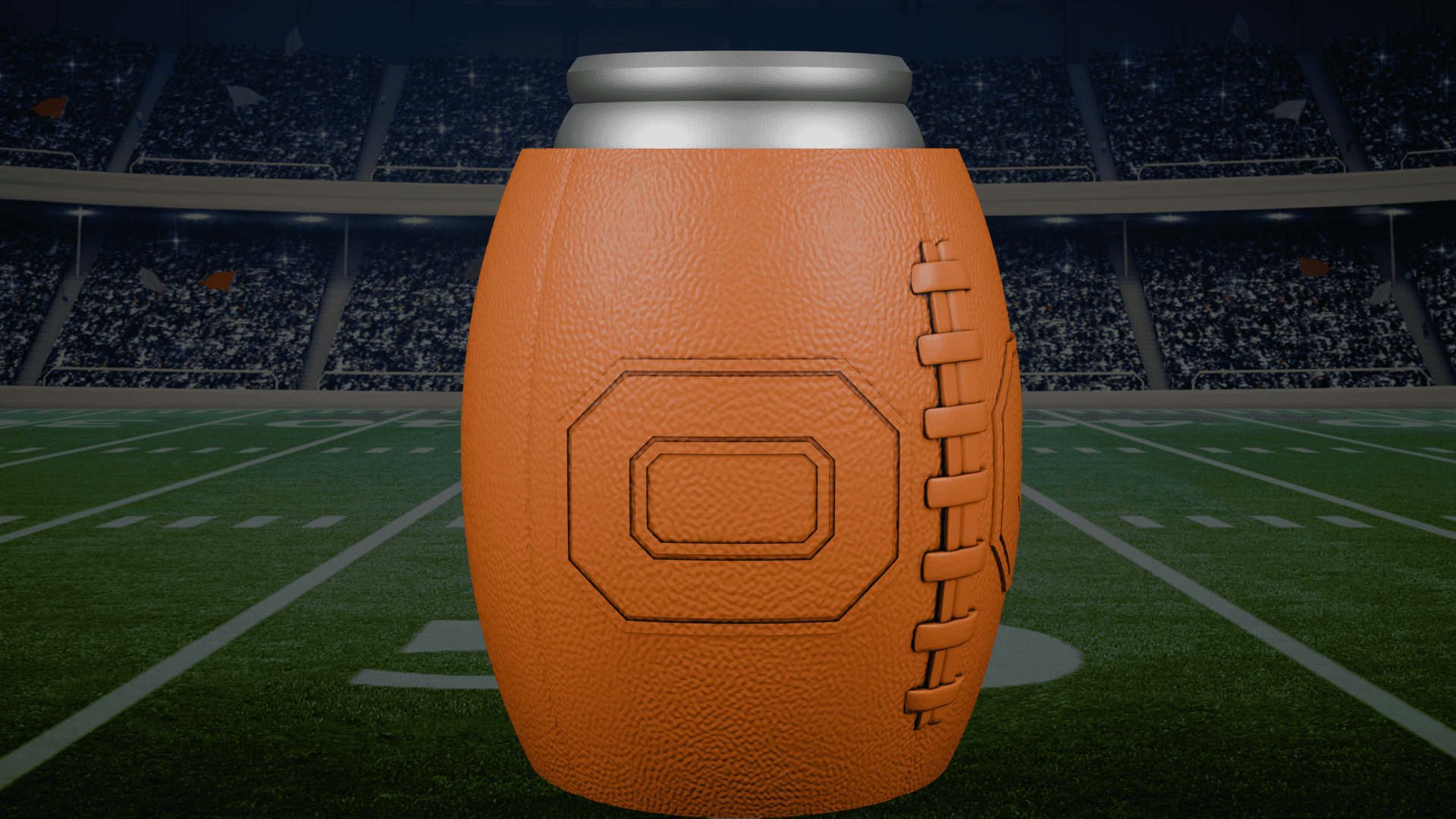 Ohio State Beer Can Holder 3d model