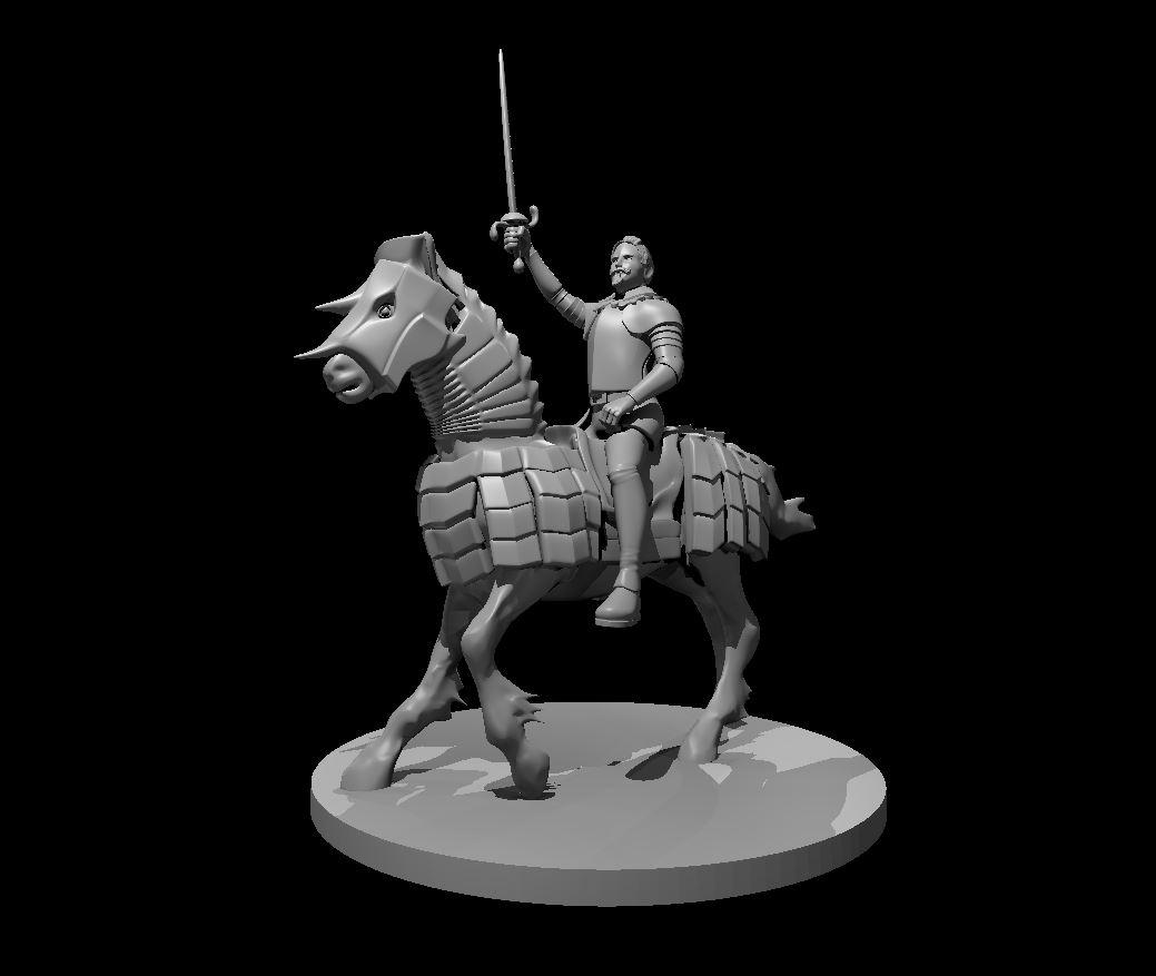 Mounted Noble 3d model