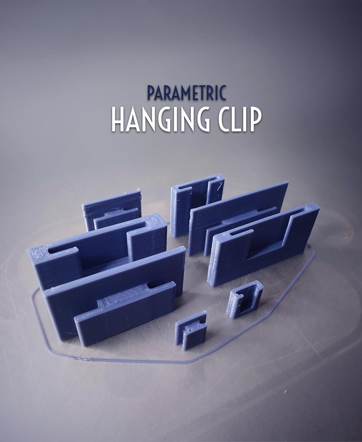 Parametric Hanging Clip 3d model