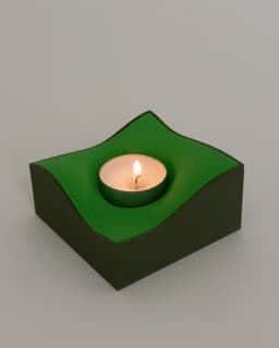 Candlelight Valley (Simple) // Miniature Landscape Tealight Candle Holder 3d model