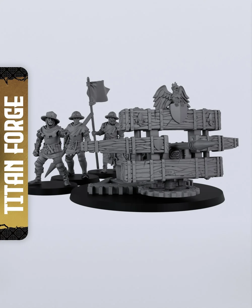 Siege Weapon Scorpion - With Free Dragon - 5e DnD Inspired for RPG and Wargamers 3d model