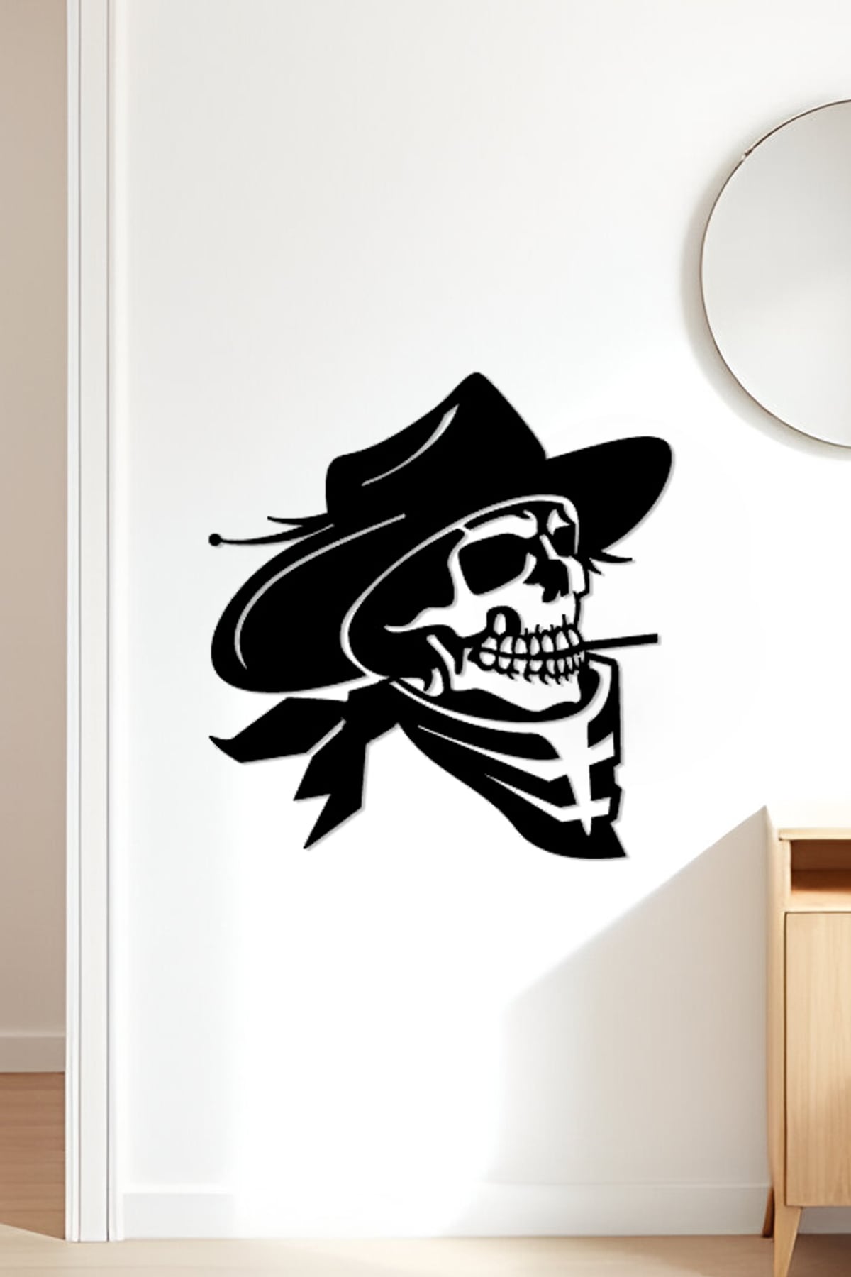 Death Cowboy Wall Art, Wall Decor, Home Decor 3d model