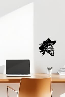Death Cowboy Wall Art, Wall Decor, Home Decor 3d model