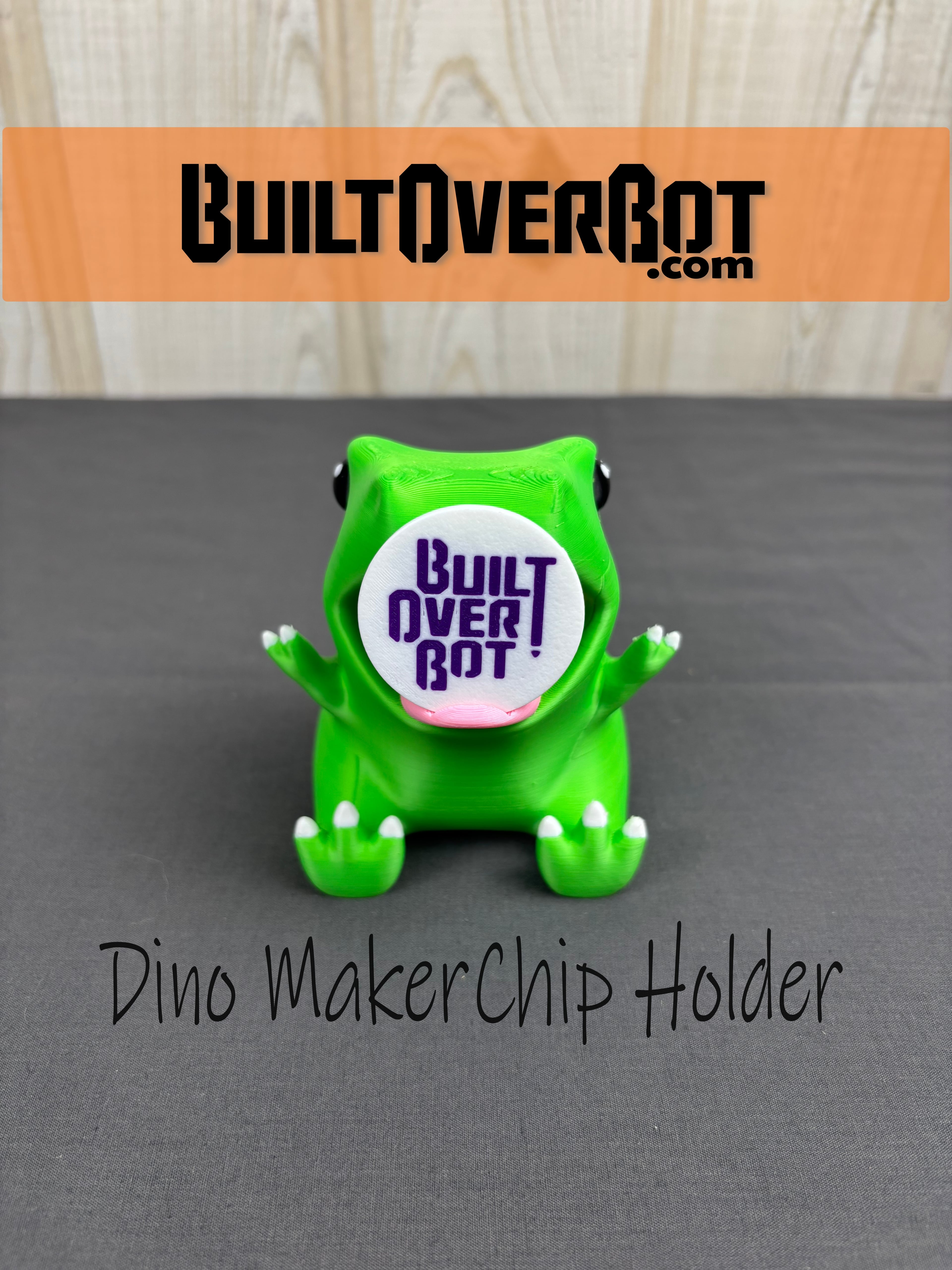 Dino MakerChip Holder 3d model