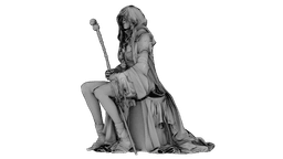 Dustbound Seer Sculpture 3d model