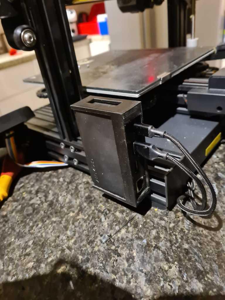 Simple snap-in holder for Creality wifi box 3d model