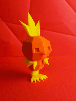 Torchic Low Poly Pokemon 3d model