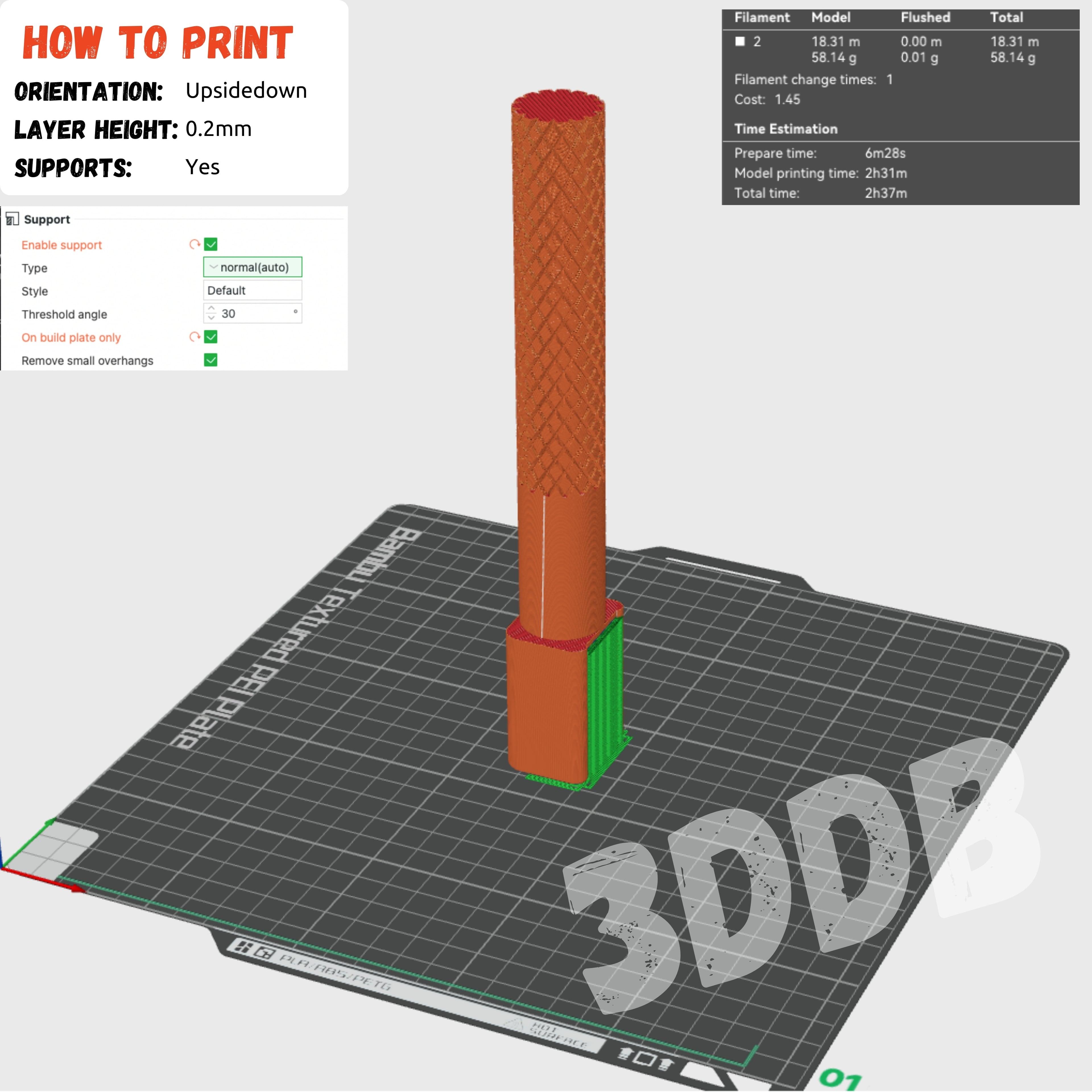 DJI Wireless Mic Interview Handle 3d model