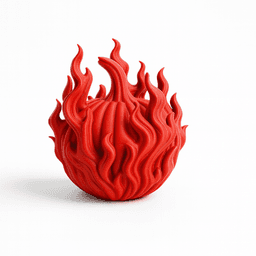 BURNING PUMPKIN / AUTUMN DECOR / HALLOWEEN DECOR / HOMEDECOR 3d model