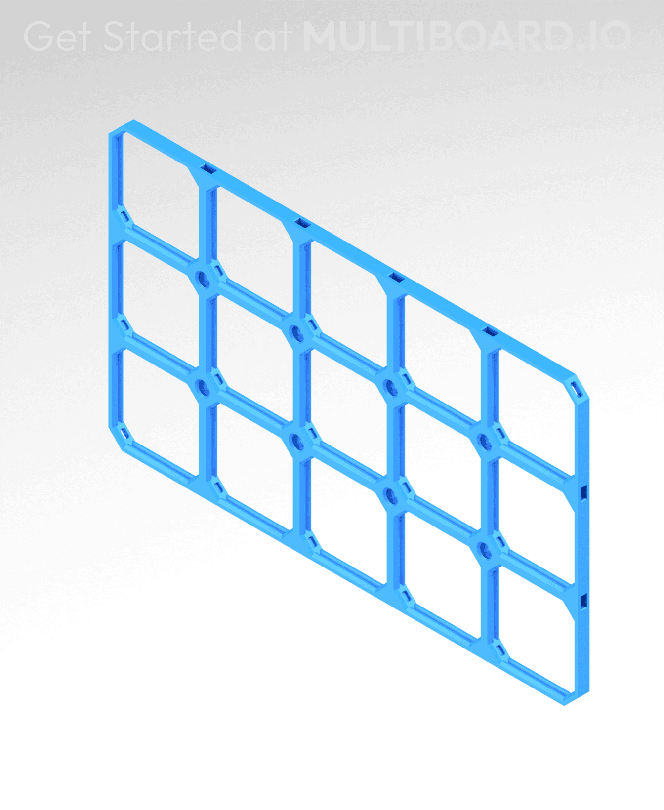 10x6 MU (5x3 LU) - MultiBoard Square Plate 3d model