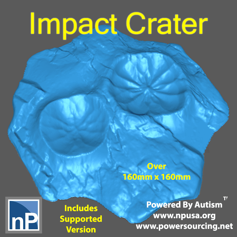 Modern Marvels - Small Crater for Tabletop Wargames 3d model