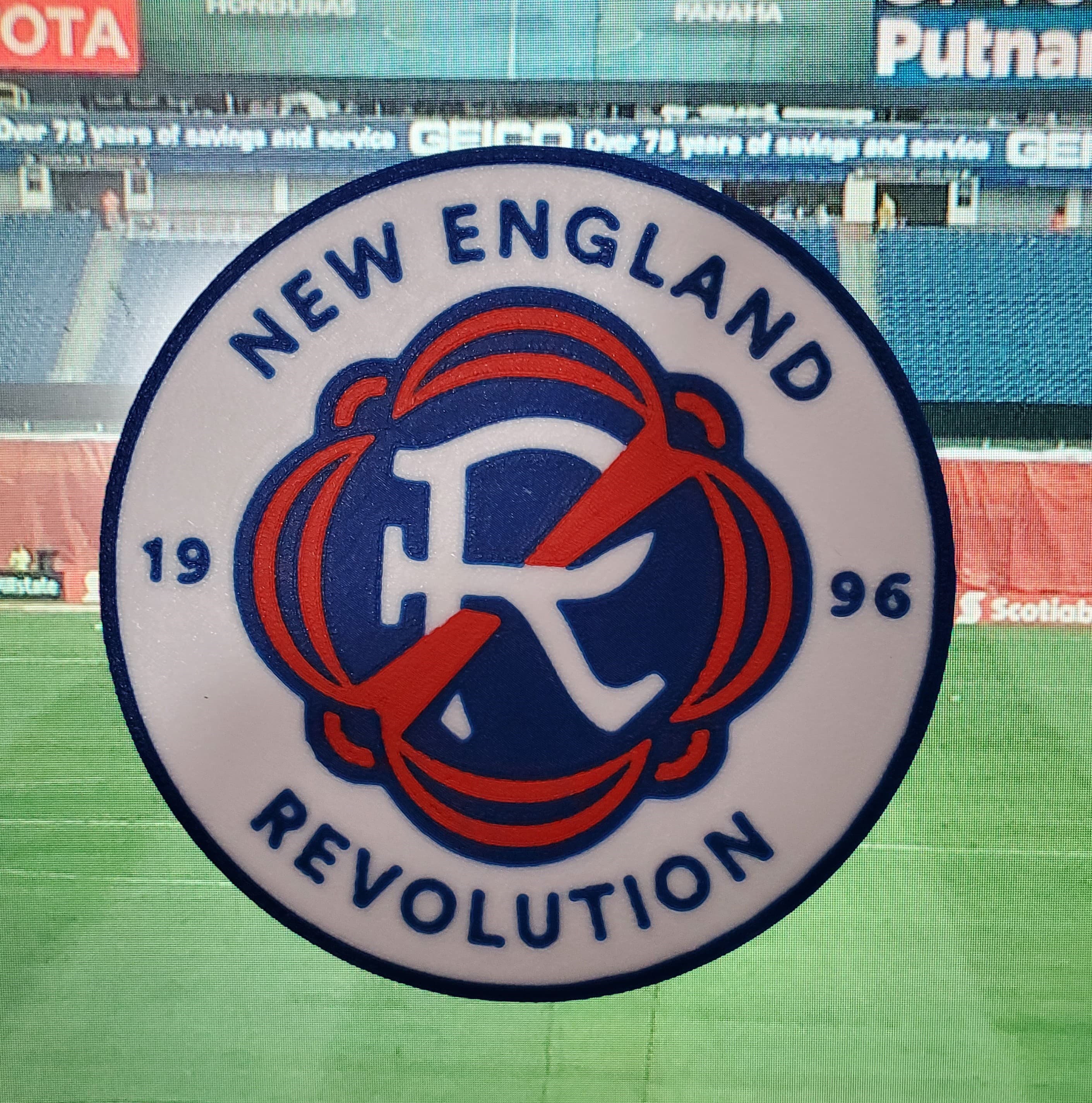 AMS / MMU New England Revolution coaster or plaque 3d model