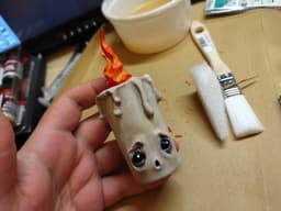 Sad Candle - Tim Burton Style (Pre-Supported) 3d model