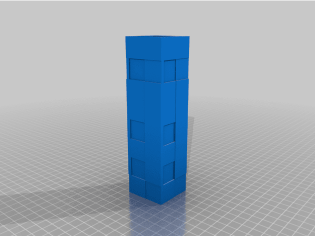 Minecraft torch lamp 3d model