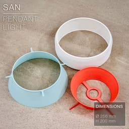 SAN | Pendant Light E27 & E26 fast print 3d model