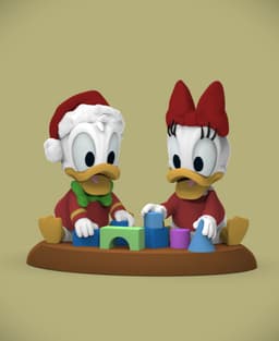 Baby Daisy -Christmas Blocks 3d model