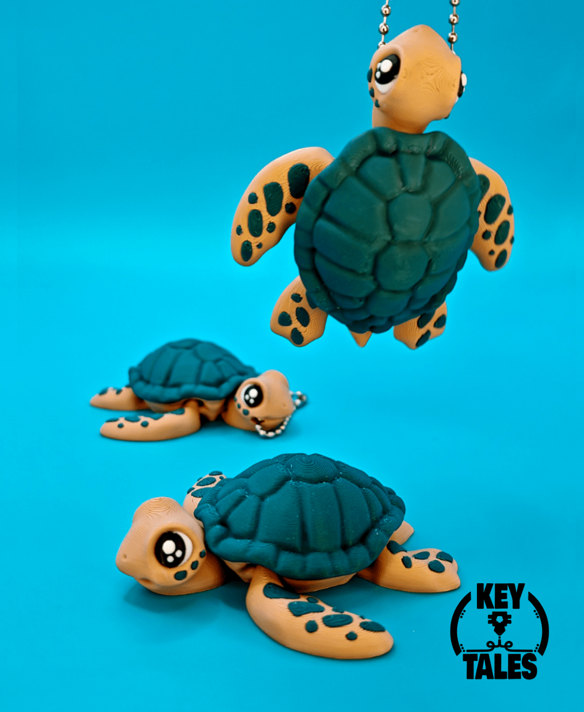 The turtle (keychain - magnet & mini!) 3d model