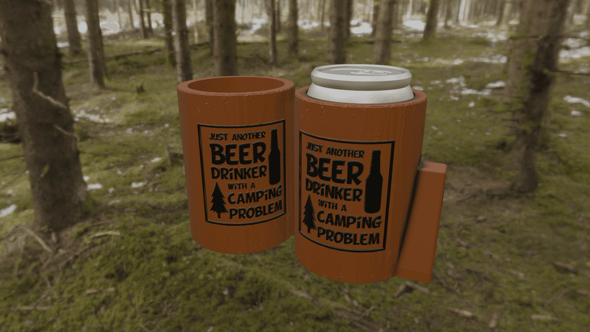 Camping Problem Can Holder / Beer Koozie 3d model