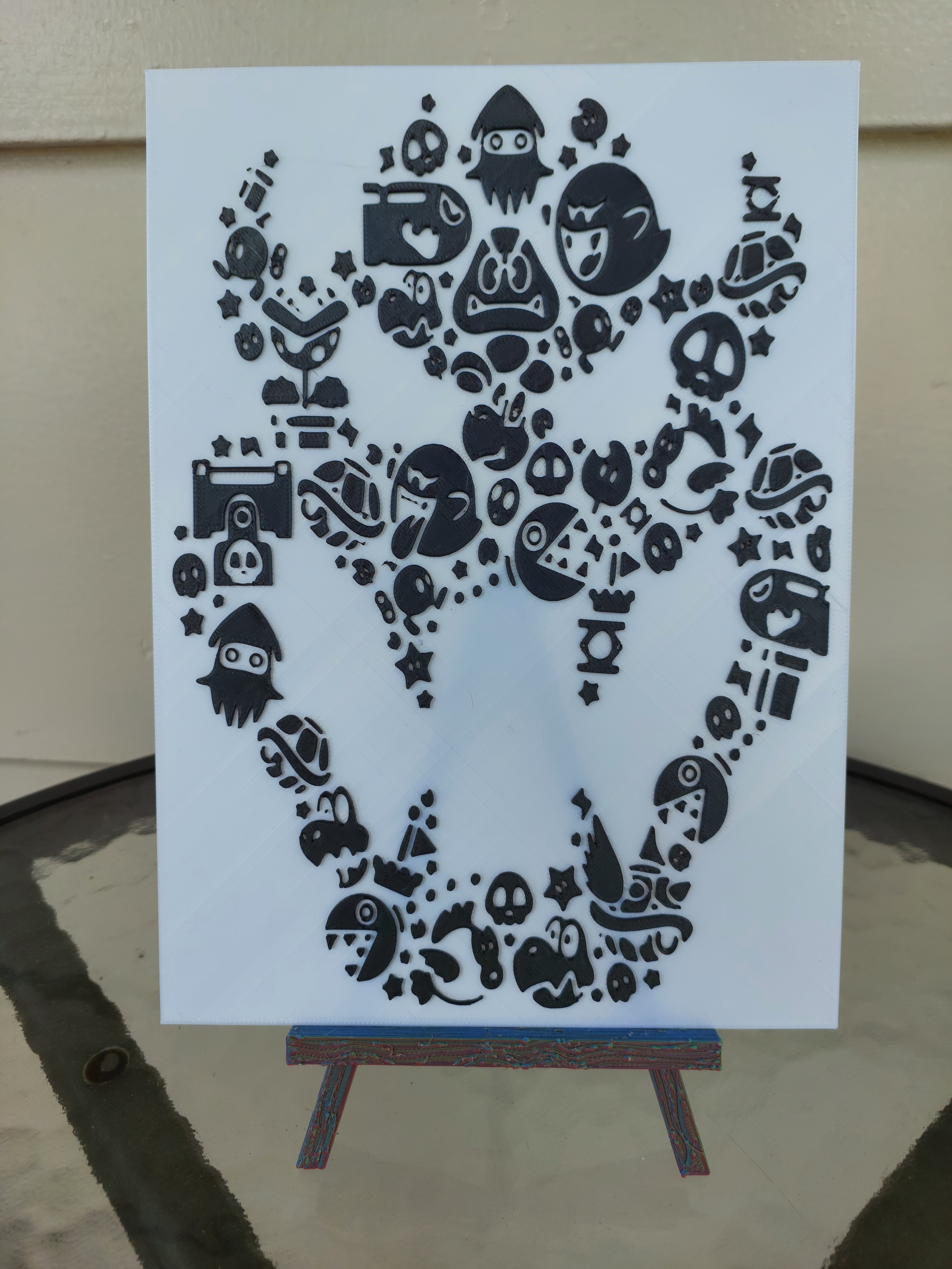 Bowser wall art 3d model