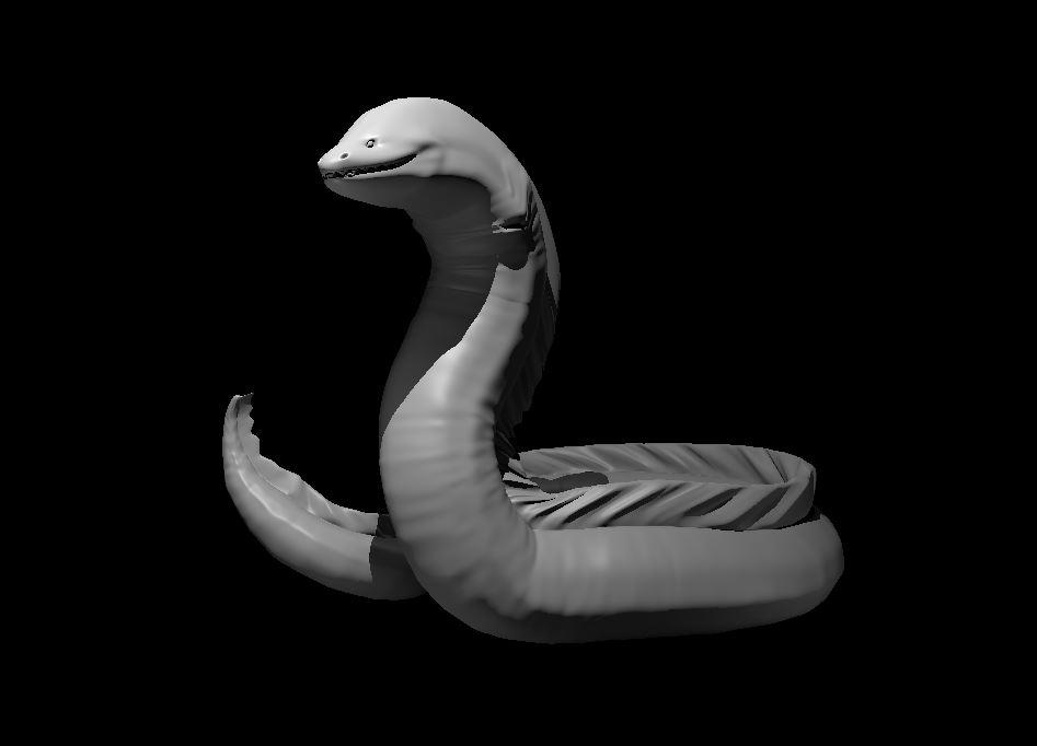 Sea Serpent - Sea Serpent - 3d model render - D&D - 3d model