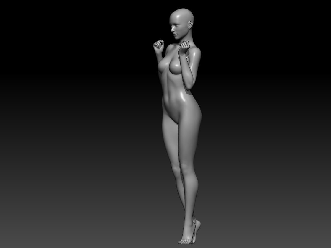 woman stand.stl 3d model