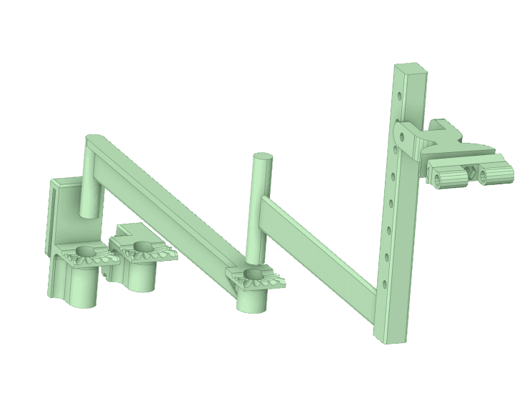 C270 Detent Cam Mount System for Ender3 3d model