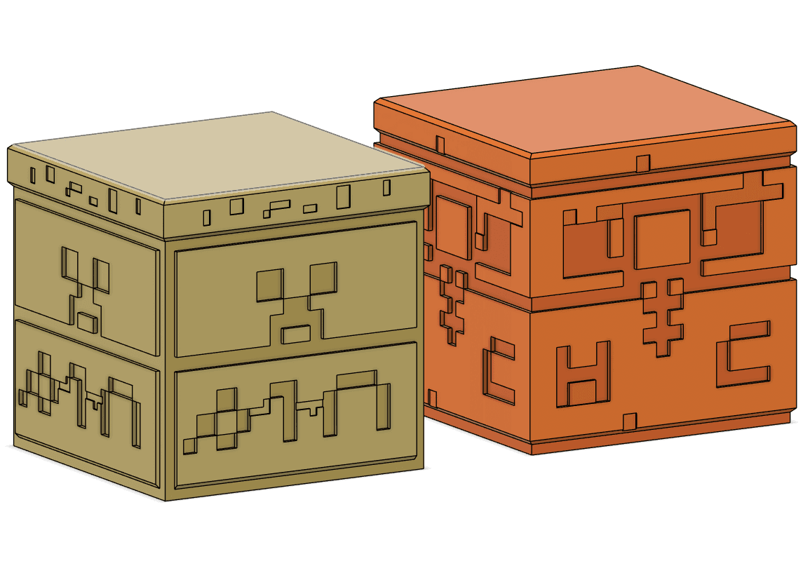 Minecraft Chiseled Sandstone 3d model