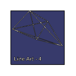 line art -4 .stl 3d model