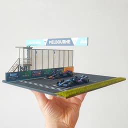Australia and İstanbulpark Formula 1 Racetrack Diorama for Hot Wheels and 1:64 Diecast Cars & Figure 3d model