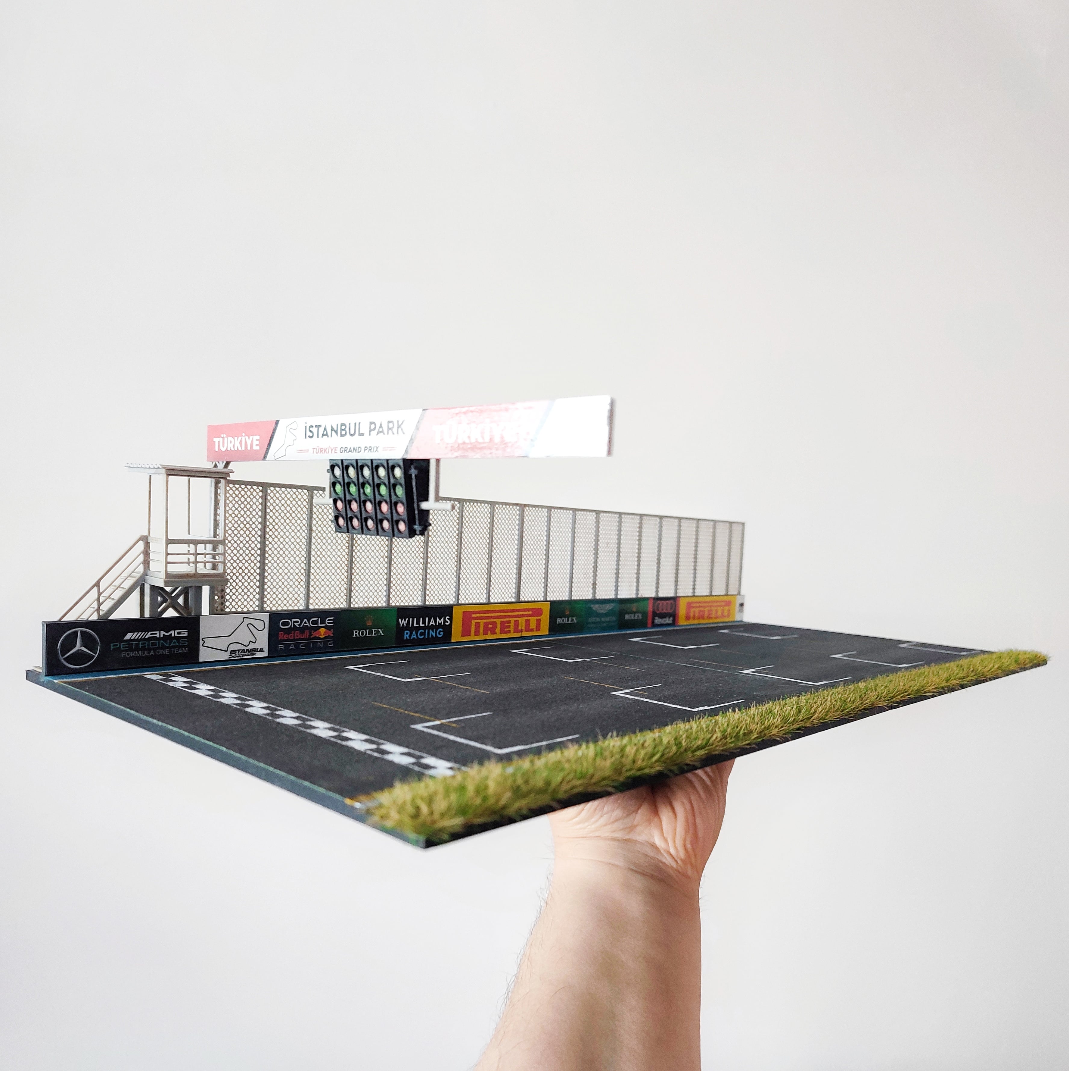 Australia and İstanbulpark Formula 1 Racetrack Diorama for Hot Wheels and 1:64 Diecast Cars & Figure 3d model