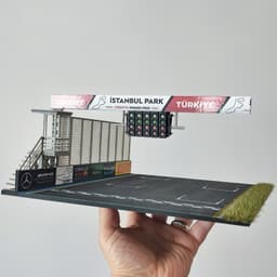 Australia and İstanbulpark Formula 1 Racetrack Diorama for Hot Wheels and 1:64 Diecast Cars & Figure 3d model