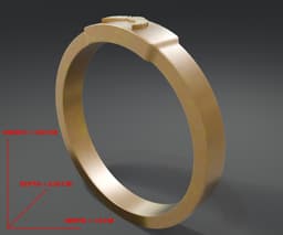 The Golden Snitch ring from Harry Potter 3d model