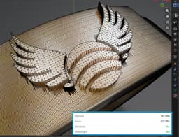 The Golden Snitch ring from Harry Potter 3d model