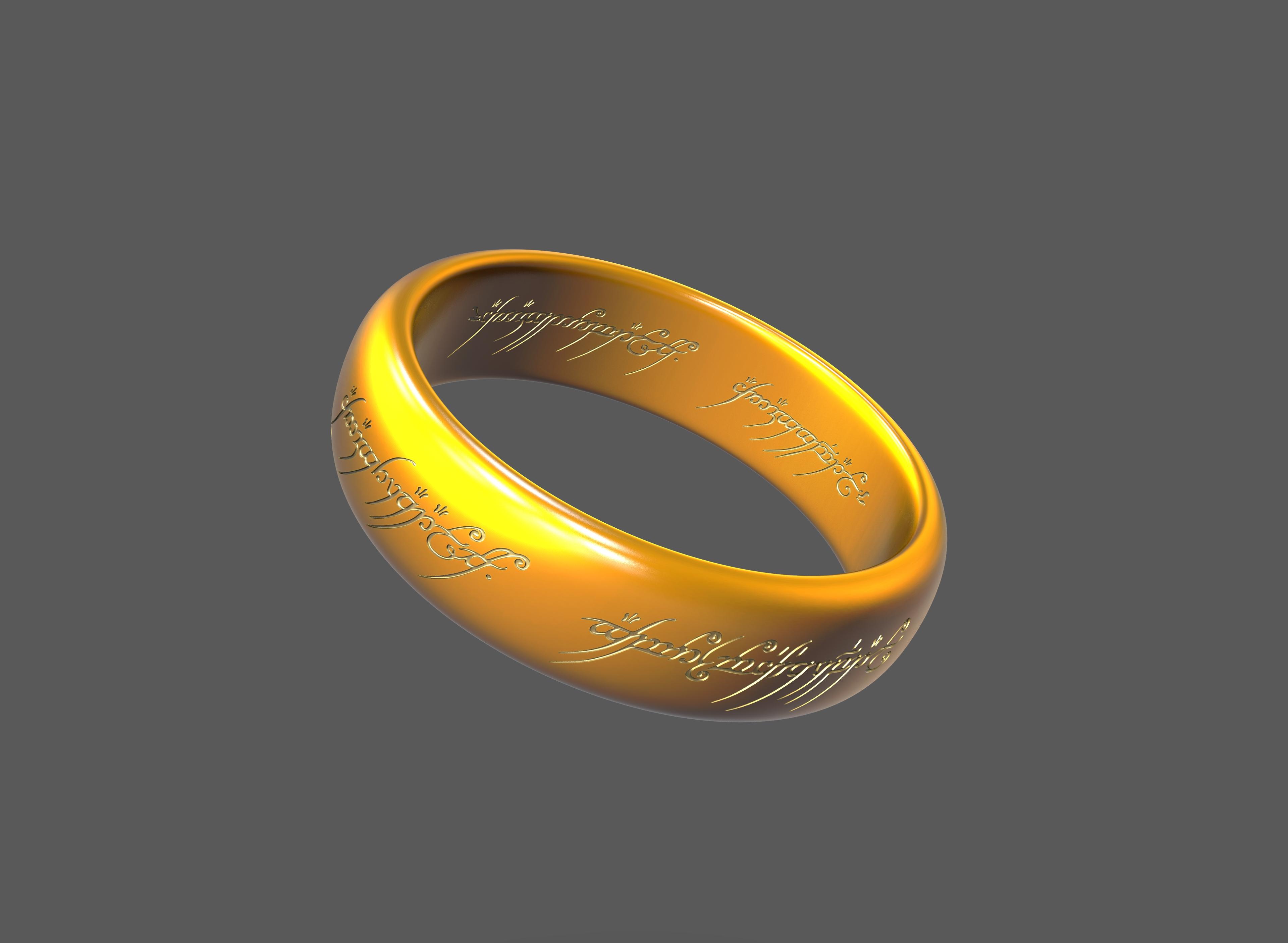 LotR The One Ring 3d model