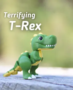 Terrifying T-Rex - Articulated Fidget T-Rex - Ludo animal 3d model