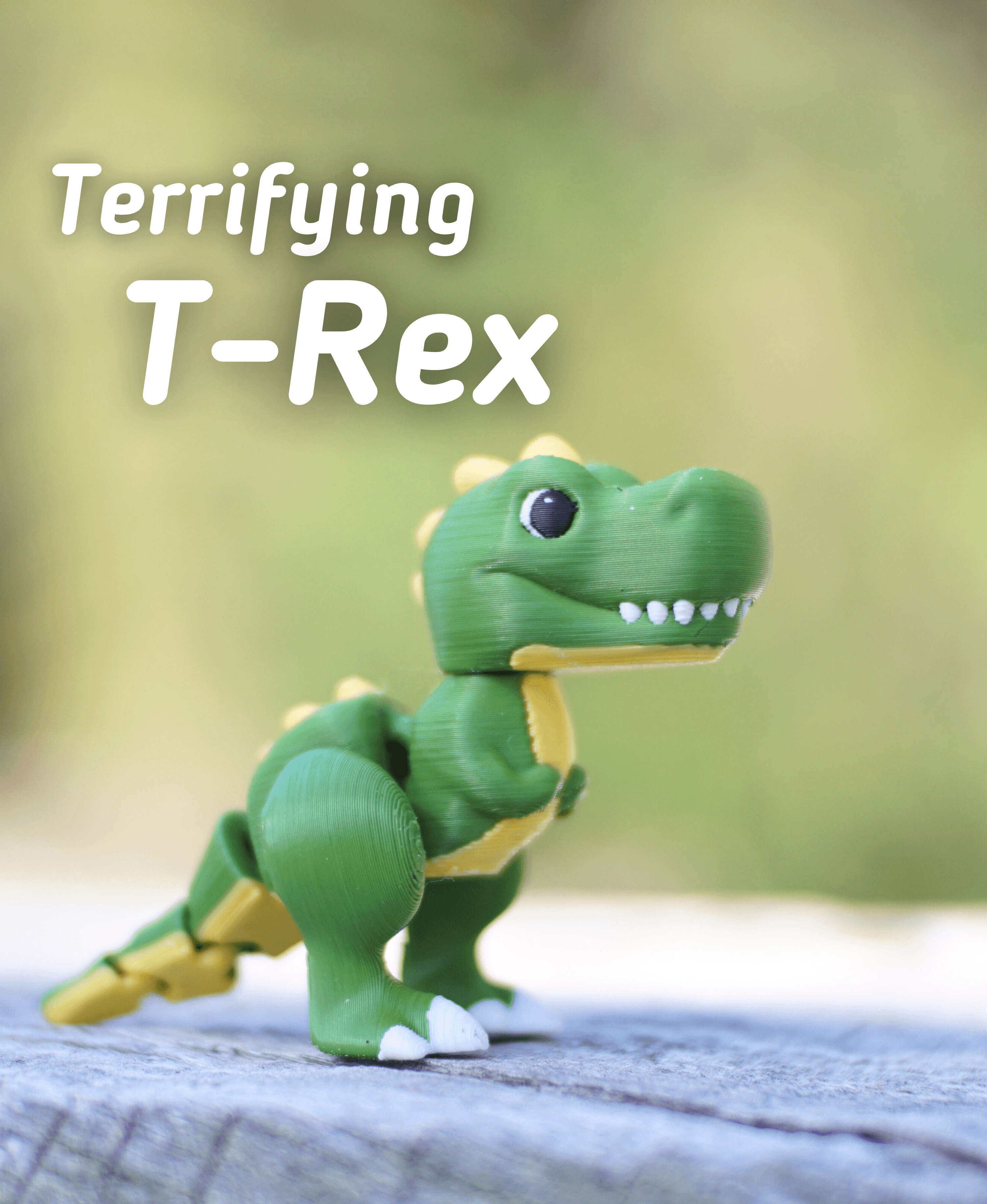 Terrifying T-Rex - Articulated Fidget T-Rex - Ludo animal 3d model