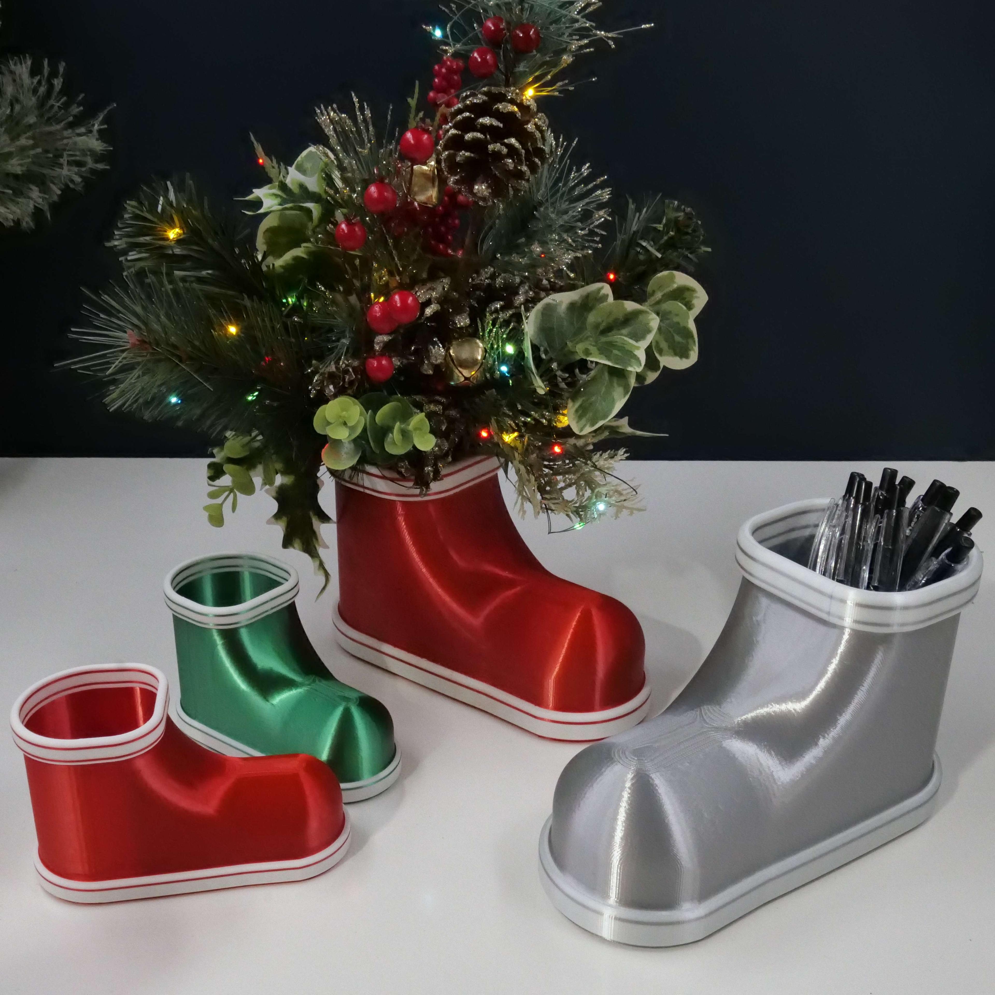 Holiday Children Boot Planter / Container 3d model