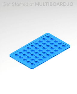 10x6 MU - Point Hole MU - MultiBoard Plate 3d model