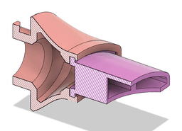 3M 7500 series outflow filter adapter 3d model