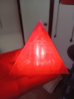 D4 lamp - 4 sided dice lamp 3d model